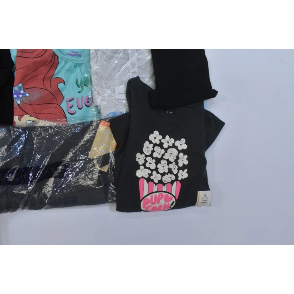 Wholesale Bulk Lot Of 14 Girls Size Small 6/7 Mixed Season Tops Bottoms Dresses